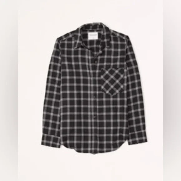 Abercrombie & Fitch Relaxed Flannel Shirt - Picture 4 of 4